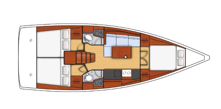 Book yachts online - sailboat - Oceanis 38.1 - Era - Comfort line - rent