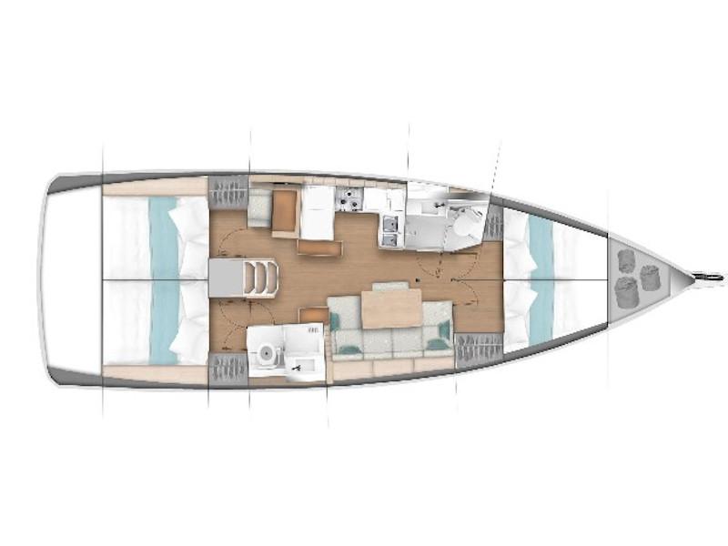 Book yachts online - sailboat - Sun Odyssey 440 - Skat - rent