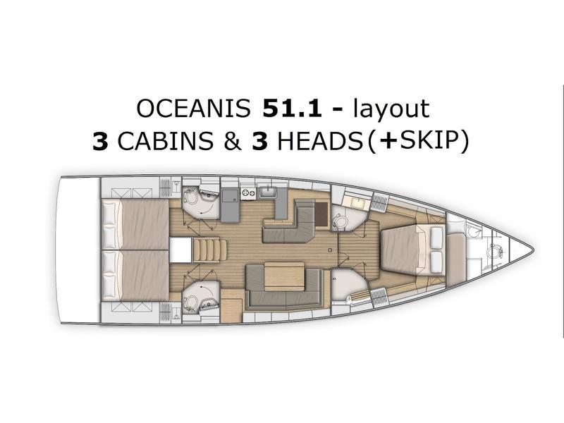 Book yachts online - sailboat - Oceanis 51.1 - Dodo - rent