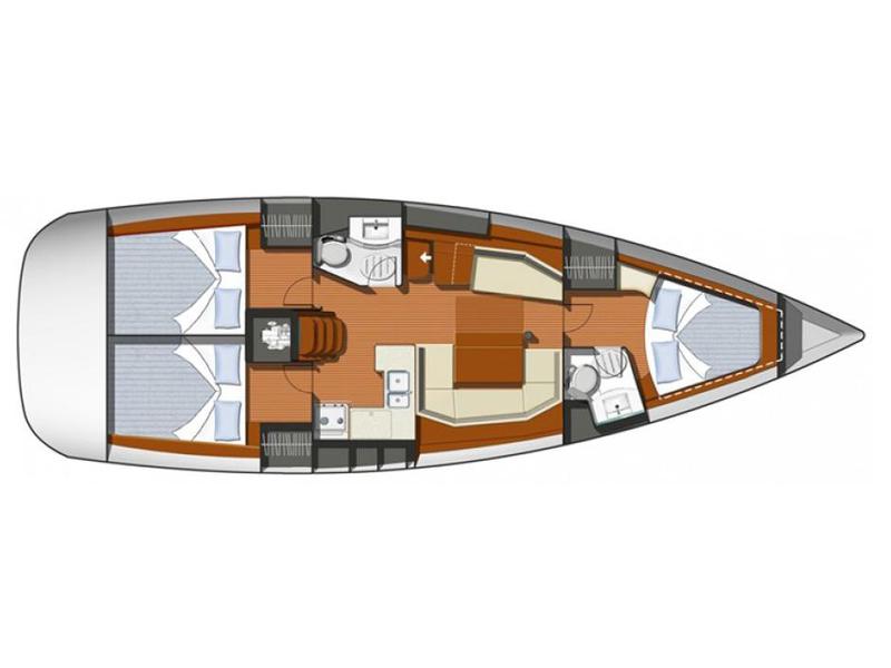 Book yachts online - sailboat - Sun Odyssey 42 i - Sun Odyssey 42i - rent