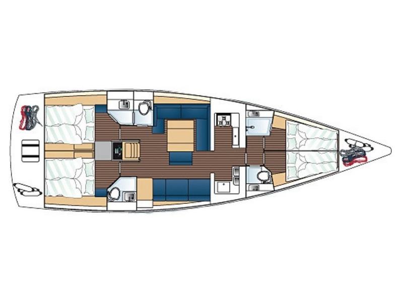 Book yachts online - sailboat - Dufour 500 Grand Large - Nirvana (refit 2020) - rent