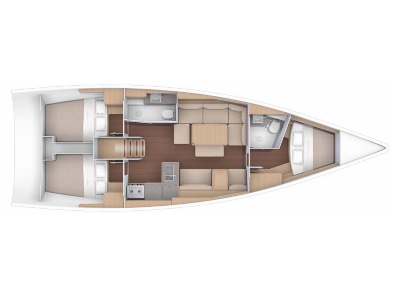 Book yachts online - sailboat - Dufour 412 Grand large - OYKUM - rent