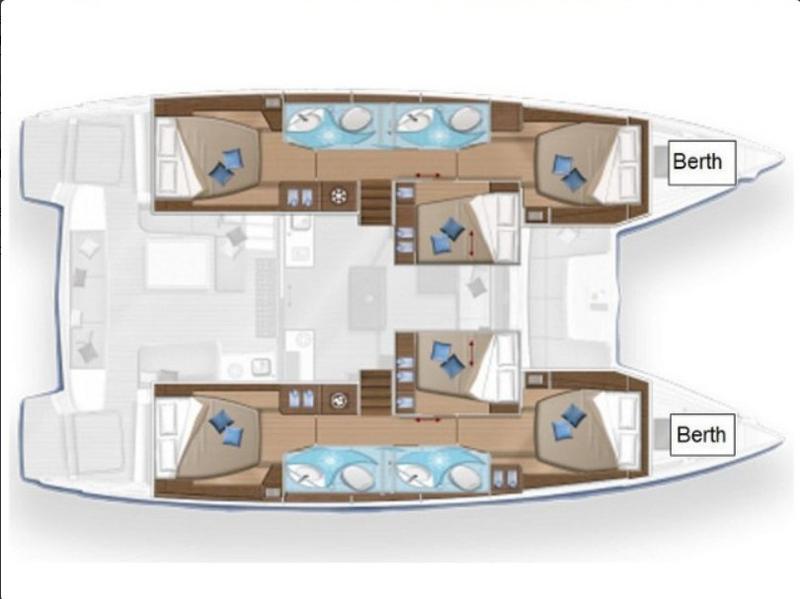 Book yachts online - catamaran - Lagoon 50 - SUNSHINE - AC and generator - rent