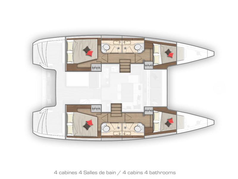 Book yachts online - catamaran - Lagoon 40 - BYE BYE new 2020+AC+G - rent