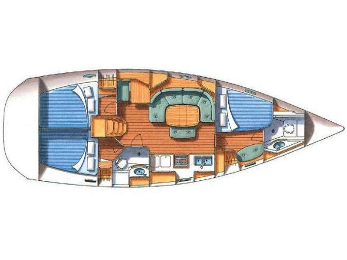 Book yachts online - sailboat - Oceanis 393 Clipper - Armenistis - rent