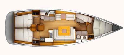 Book yachts online - sailboat - Jeanneau 439 - Marina 1 - rent