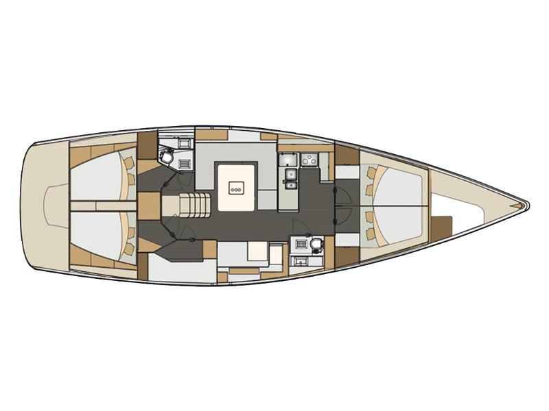 Book yachts online - sailboat - Elan Impression 50  5+1 - Wizard - rent