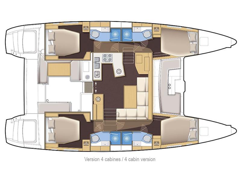 Book yachts online - catamaran - Lagoon 450 Sport - Michelangelo - rent