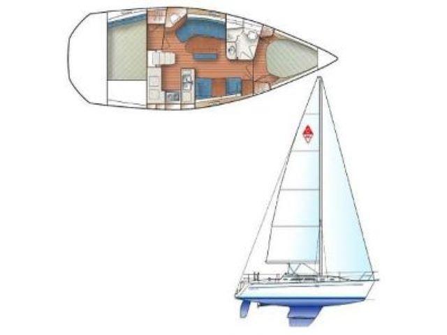 Book yachts online - sailboat - Catalina 350 - Leap Of Faith - rent