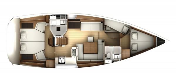 Book yachts online - sailboat - Sun Odyssey 44DS - Beverly Isabella - rent