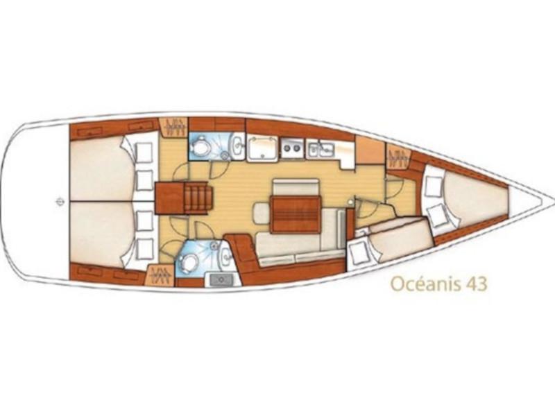 Book yachts online - sailboat - Oceanis 43 - MOJITO - rent