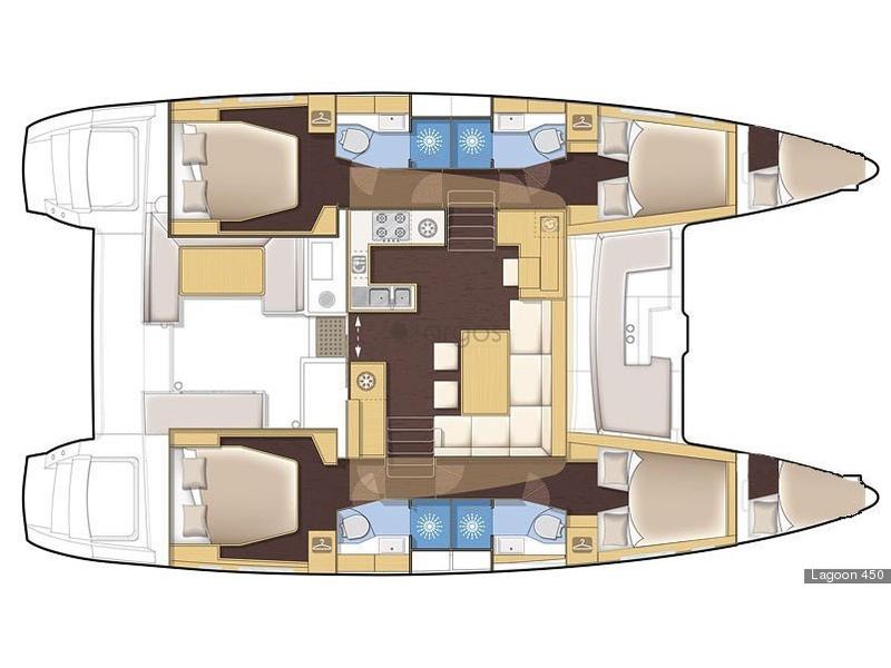 Book yachts online - catamaran - Lagoon 450 - NEFELI IV - rent
