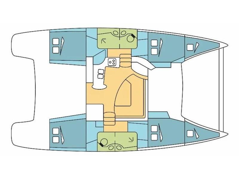 Book yachts online - catamaran - Lipari 41 - Mariona - rent