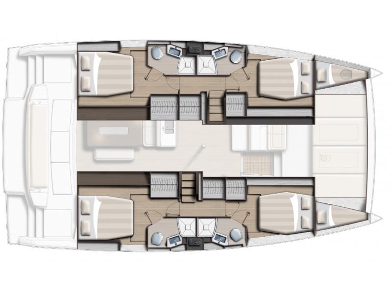 Book yachts online - catamaran - Bali 4.6 - MY Queen - rent