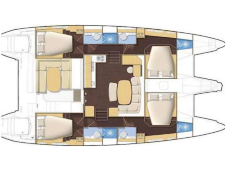 Book yachts online - catamaran - Lagoon 42 - All Five - rent