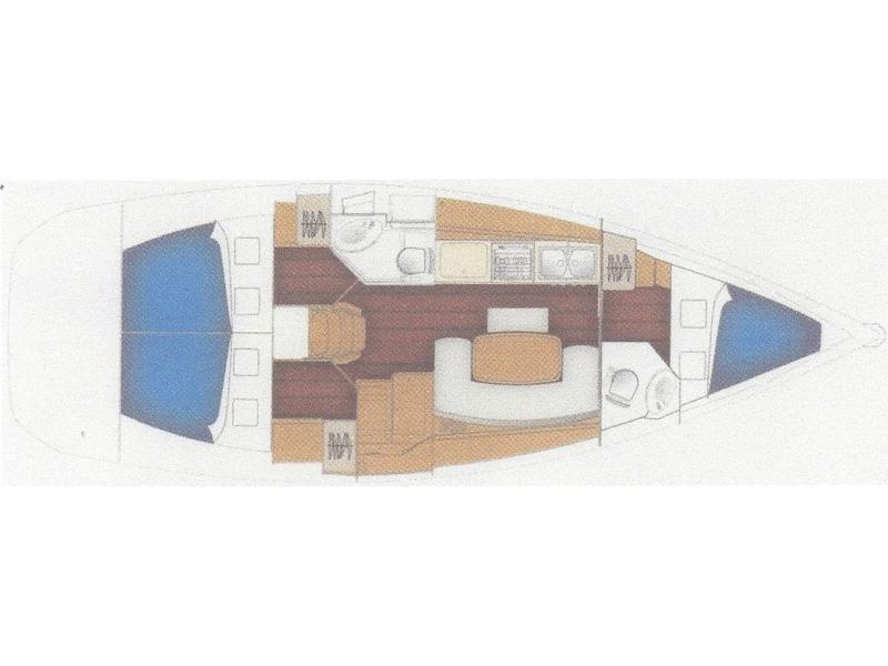 Book yachts online - sailboat - Cyclades 39.3 - Six Pack - rent