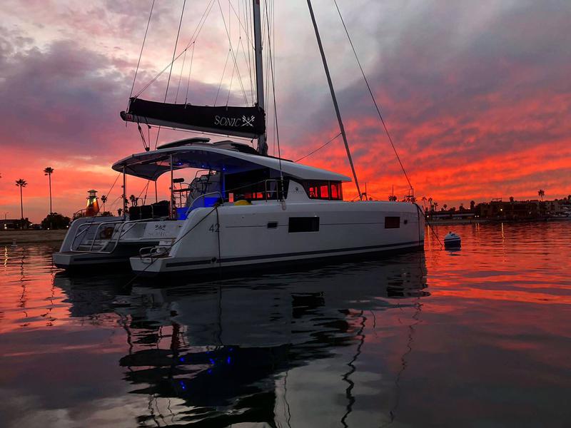 Book yachts online - catamaran - Lagoon 42 - Sonic | A/C, Gen, Water-maker, Teak stern - rent