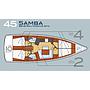 Book yachts online - sailboat - Oceanis 45 (4 cabins) - Samba - rent