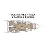 Book yachts online - sailboat - Oceanis 46.1 - owner's version - NAUTI BUOY - rent