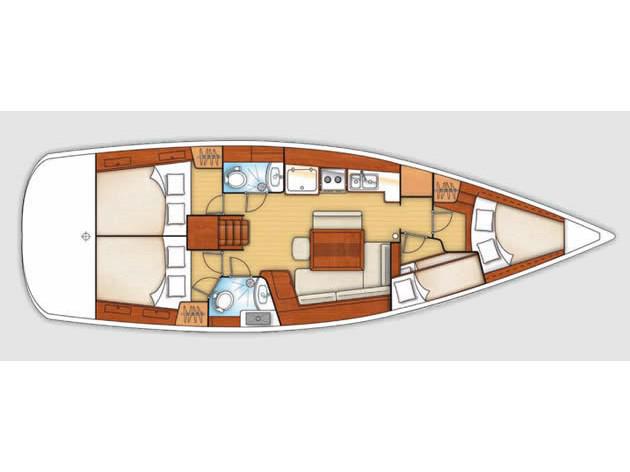 Book yachts online - sailboat - Oceanis 43 - Fantasea - rent