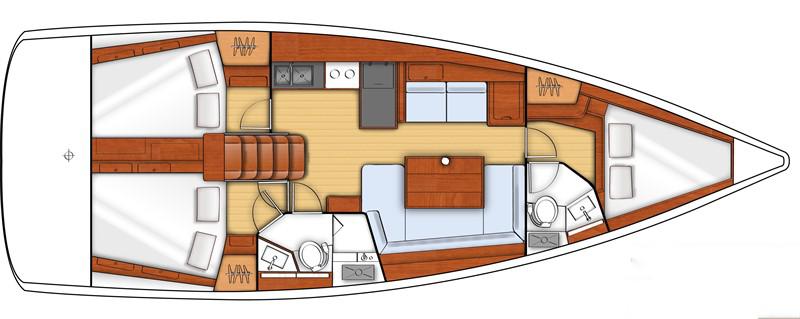Book yachts online - sailboat - Oceanis 41 - Warrior - rent
