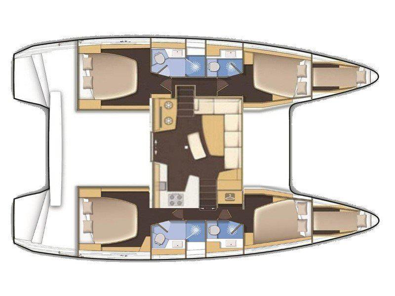 Book yachts online - catamaran - Lagoon 42 - LFK-Lagoon42 (A/C) - rent