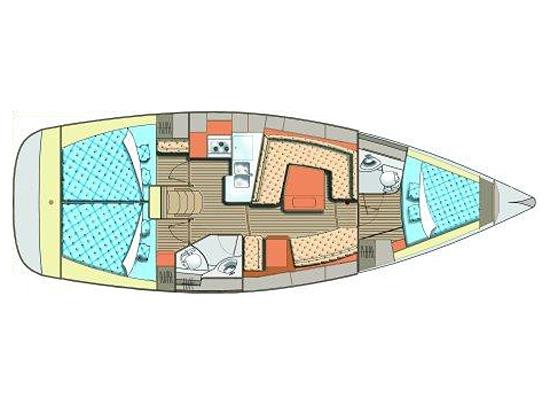 Book yachts online - sailboat - Elan 384 Impression - S/Y Ioli - rent