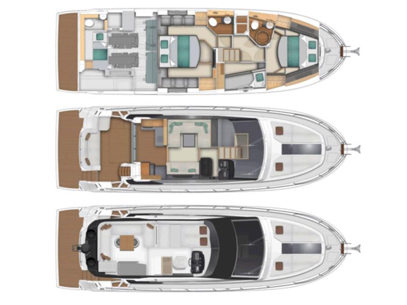 Book yachts online - motorboat - Monte Carlo 5 (3+1 cab.) - Jaluca - rent