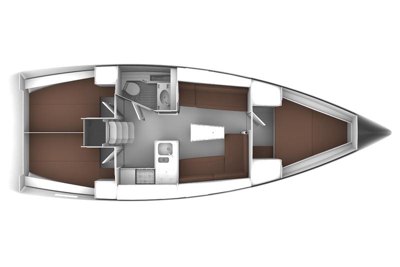 Book yachts online - sailboat - Bavaria Cruiser37 - Dora - rent