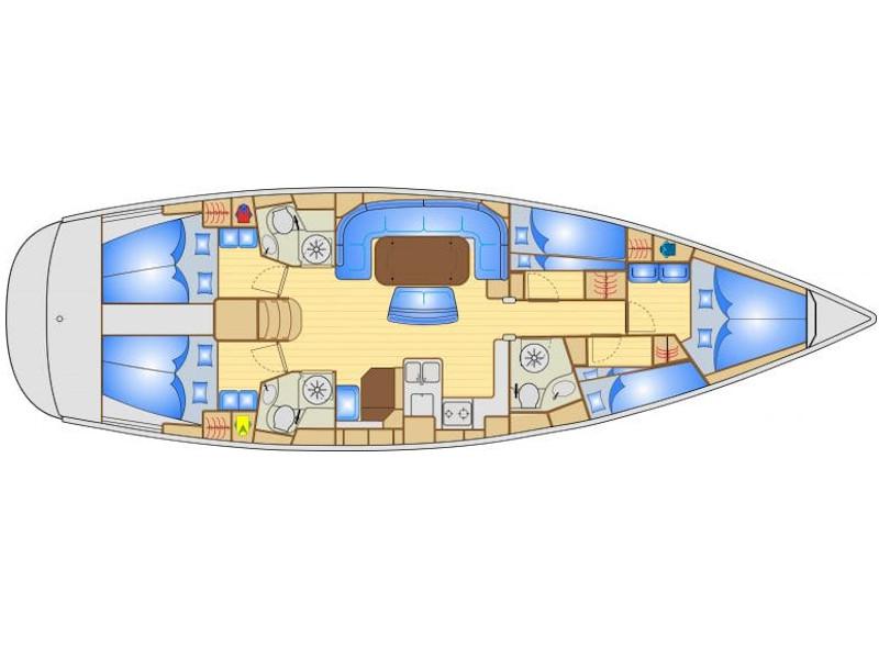 Book yachts online - sailboat - Bavaria 50 - Carina Star - rent