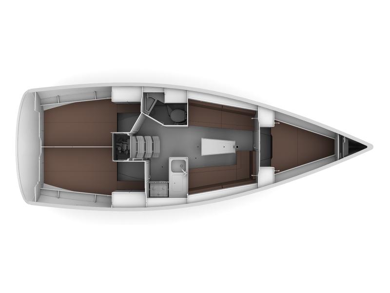 Book yachts online - sailboat - Bavaria 34 Cruiser - NEO with A/C - rent