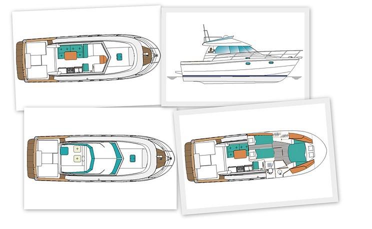 Book yachts online - motorboat - Antares 10.80 - Matija with A/C - rent