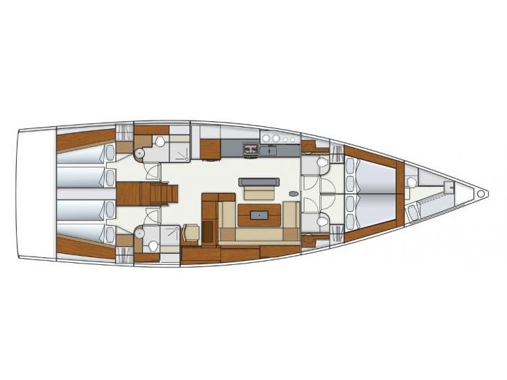 Book yachts online - sailboat - Hanse 575 - BOLSHOY - rent
