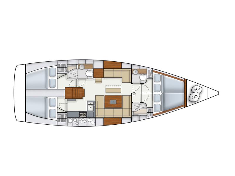 Book yachts online - sailboat - Hanse 445 - OKHOTNIK - rent