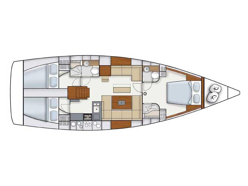 Book yachts online - sailboat - Hanse 445/3 - PALOMA 3 - rent