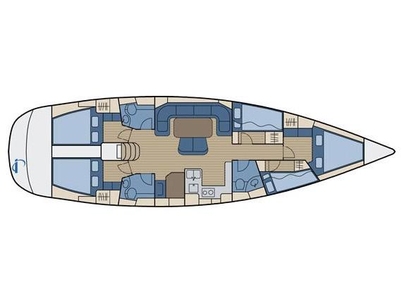 Book yachts online - sailboat - Bavaria 50 Cruiser - Helena 1 - rent