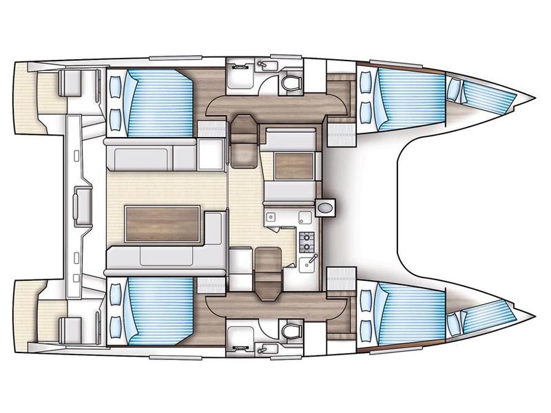 Book yachts online - catamaran - Nautitech Open 40 - BLUE POINT - rent