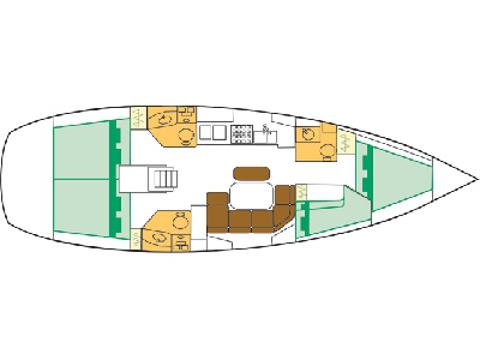 Book yachts online - sailboat - Oceanis Clipper 423 - Brava - rent