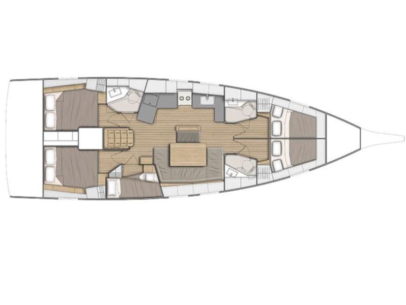 Book yachts online - sailboat - Oceanis 46.1 - MR.WHITE  - rent