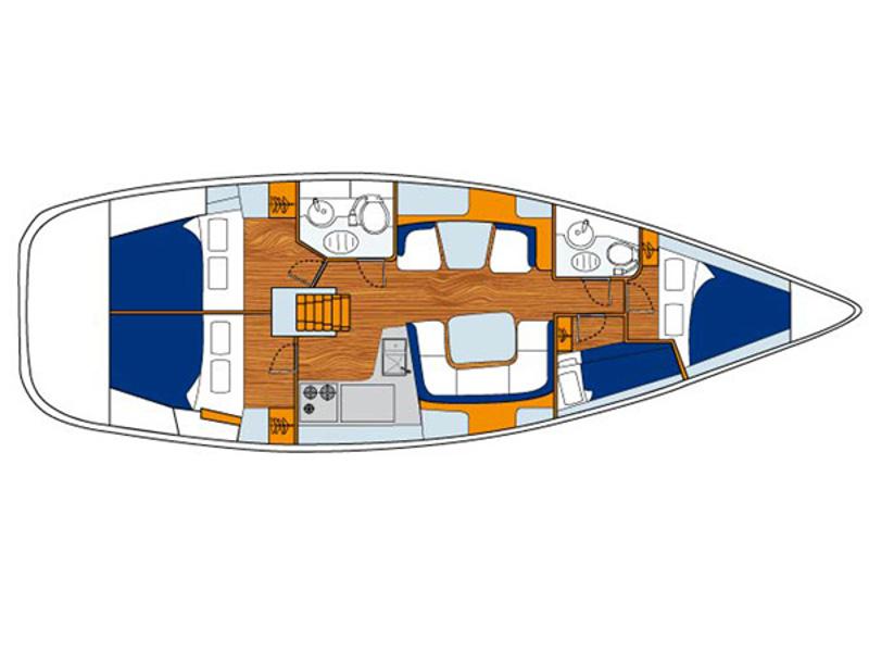 Book yachts online - sailboat - Sun Odyssey 43 - Escape - rent
