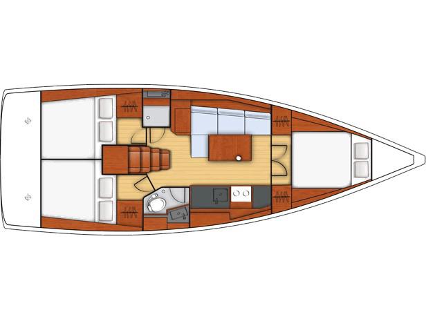 Book yachts online - sailboat - Oceanis 38 - Servus - rent