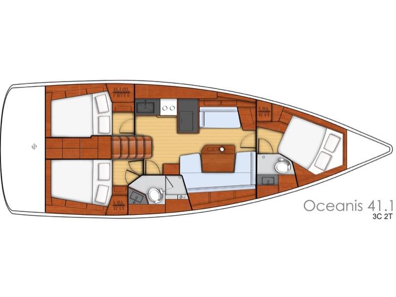Book yachts online - sailboat - Oceanis 41.1 - Hydros - Comfort line - rent