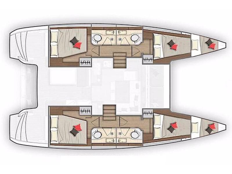 Book yachts online - catamaran - Lagoon 40 - Il Vento - rent