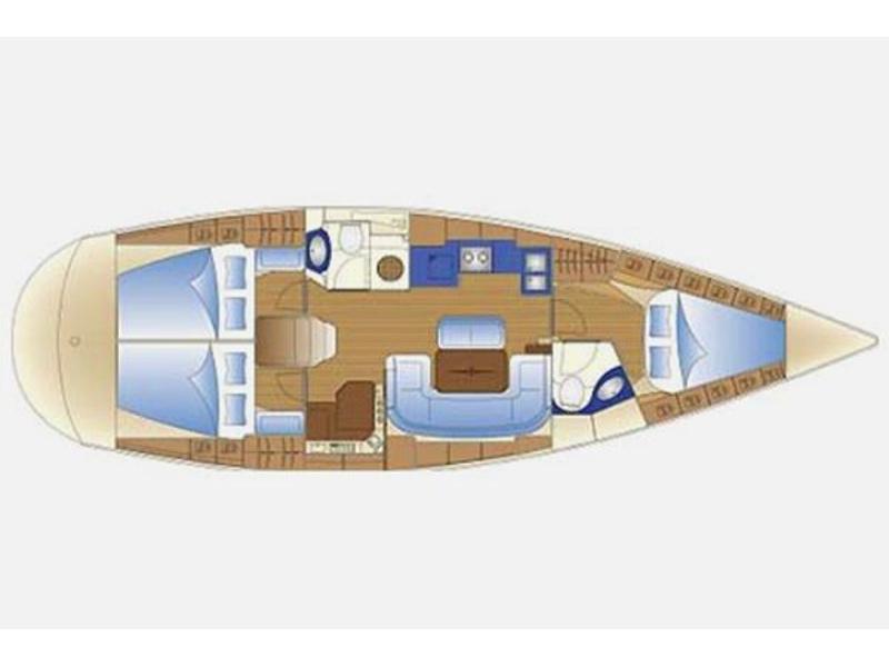 Book yachts online - sailboat - Bavaria 42 Cruiser - Serenity - rent