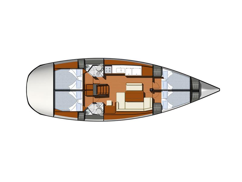 Book yachts online - sailboat - Sun Odyssey 44 i - Anastasia - rent