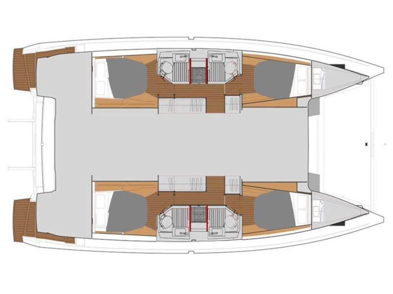 Book yachts online - catamaran - Astréa 42 - Wild Baleine - rent