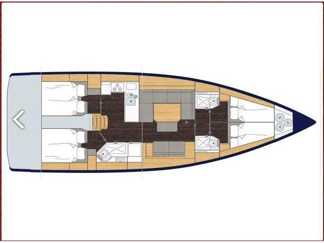 Book yachts online - sailboat - Bavaria C45 Style - Katharina - rent