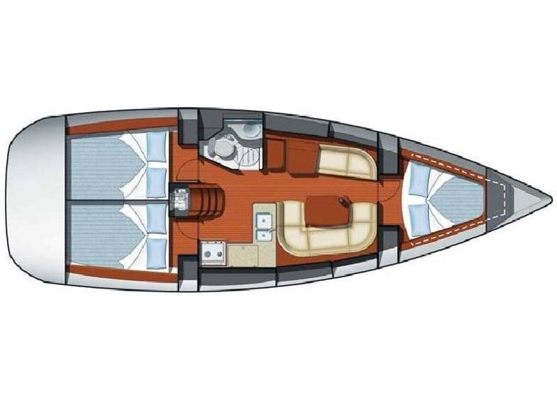 Book yachts online - sailboat - Sun Odyssey 37 - Kacamak - rent