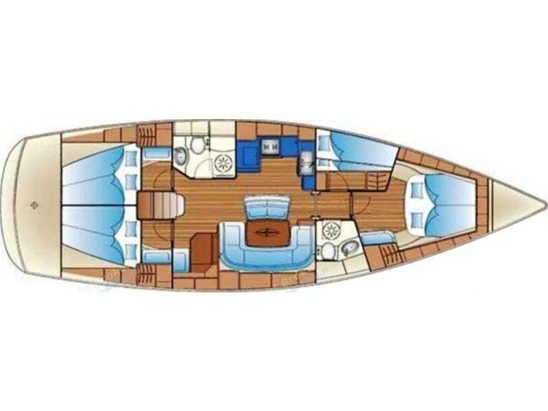 Book yachts online - sailboat - Bavaria 46 Cruiser - KALIMERA - rent