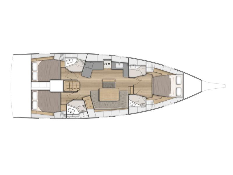 Book yachts online - sailboat - Oceanis 46.1 - MY COURSE - rent